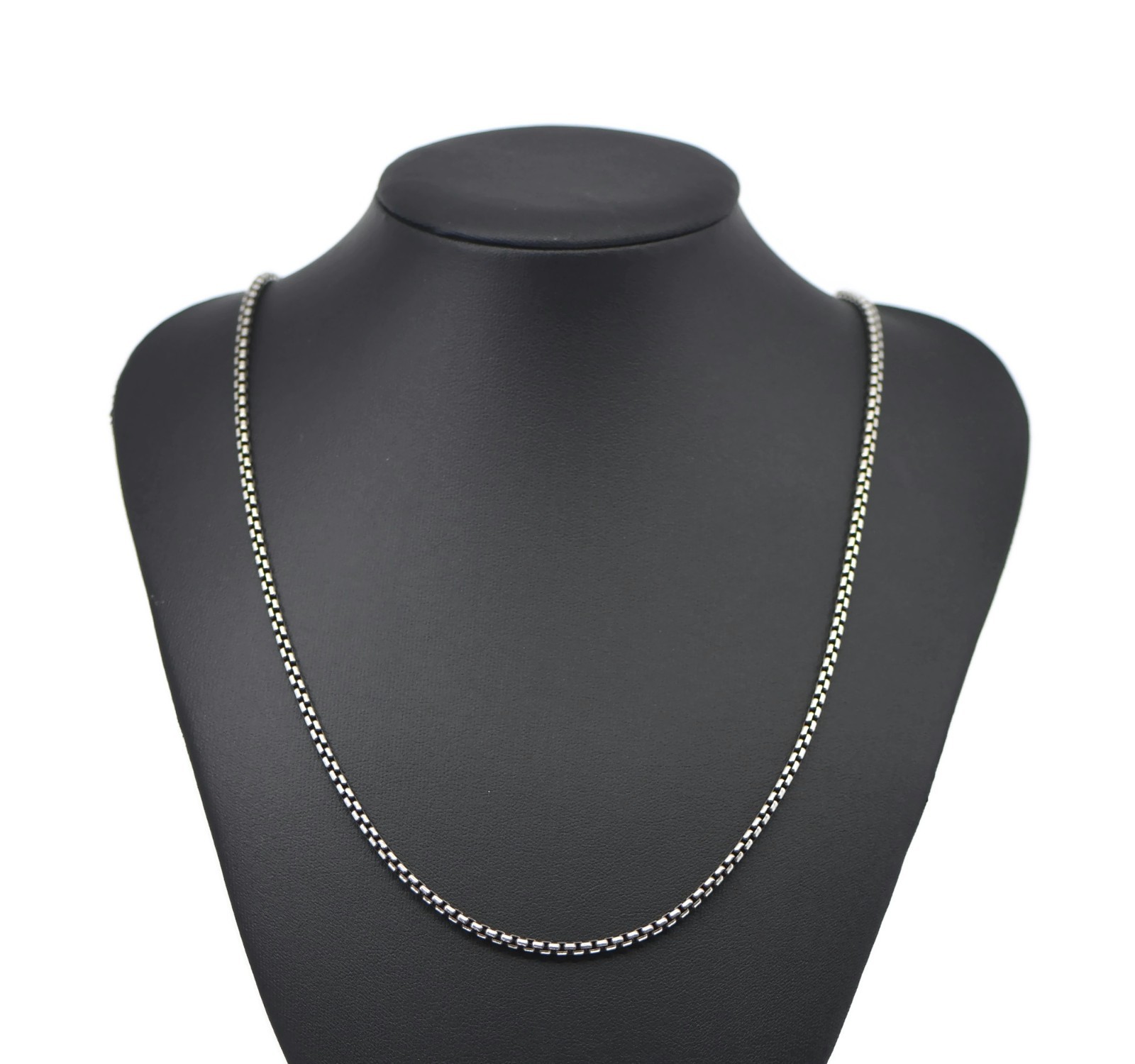 David Yurman Box Chain Sterling Silver Necklace