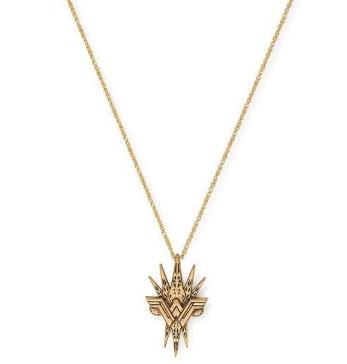 Alex and Ani Necklace Wonder Woman 14K Gold/Sterling Silver Spike Pendant $158