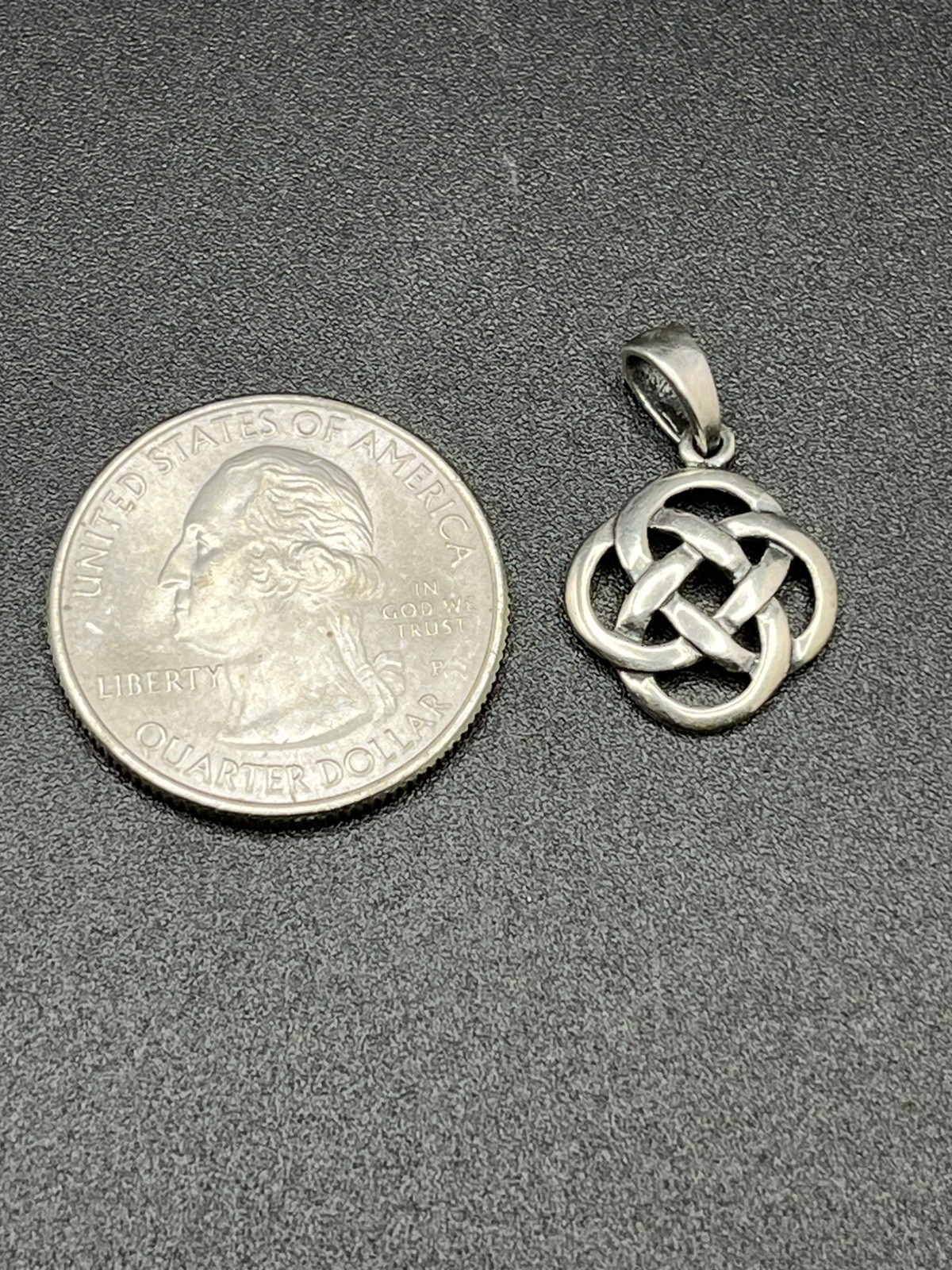 Sterling Silver 925 Eternal Celtic Knot Pendant Charm Jewelry 119