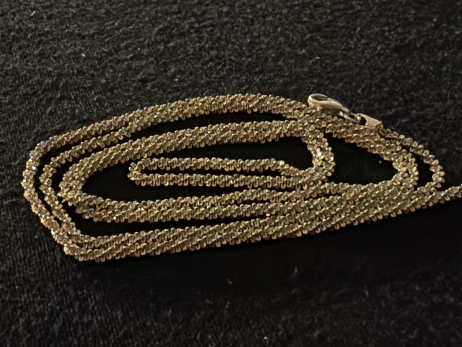 MILOR 925 Sterling Silver Necklace Chain Singapore Twist Italy 34”L 2.5mm