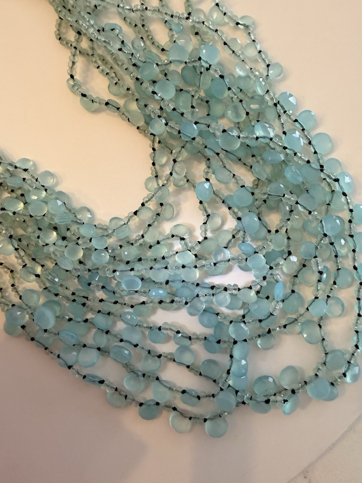 EvaNueva Fine Italian Handcrafted Jewelry Strand Necklace &Bracelet