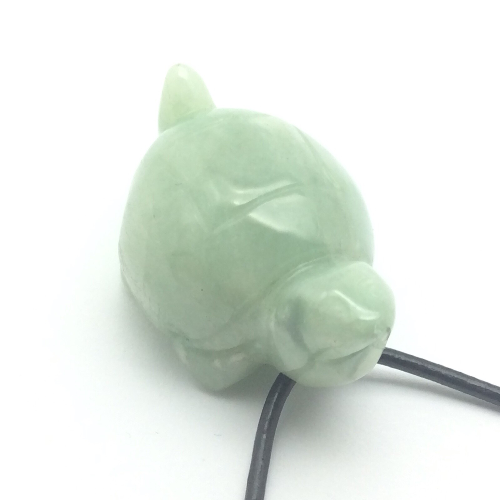 Burmese Jade Turtle Pendant Green Jadeite Jade Stone Necklace Myanmar Burma #6