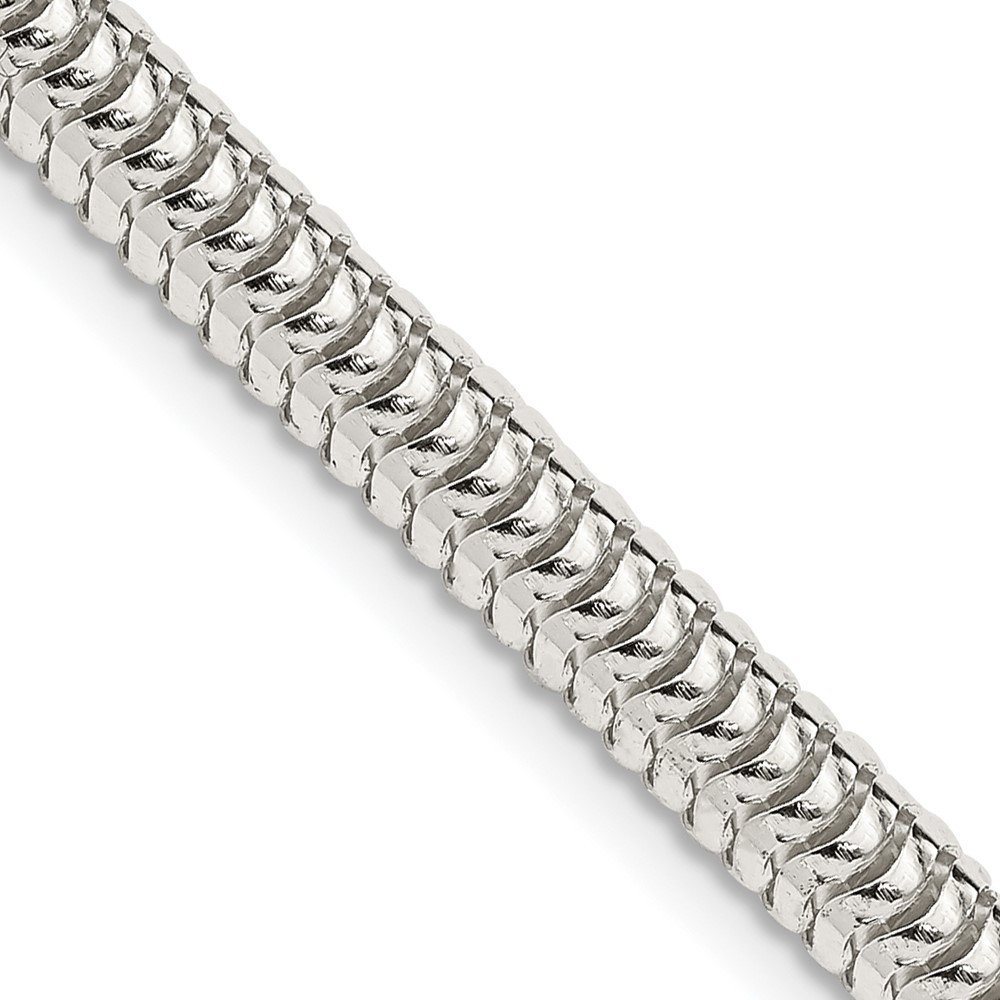 Sterling Silver 5mm Round Snake Chain Necklace 20″ Gift for Men and Women