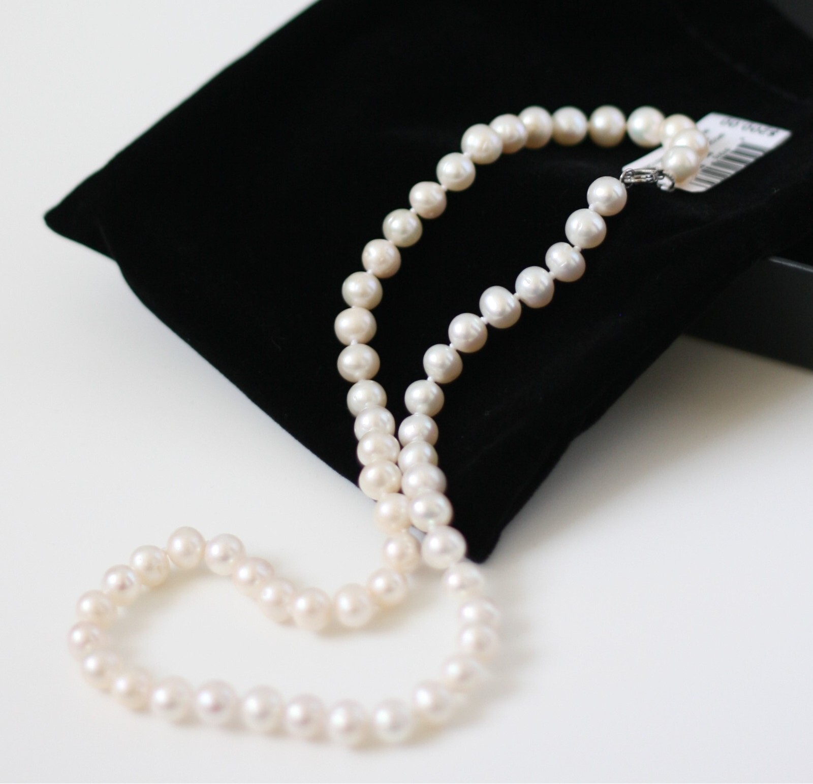 Cultured Pearl Necklace, Opaque Cult Pearl Strand, 7-8 mm 18 inches / New in box