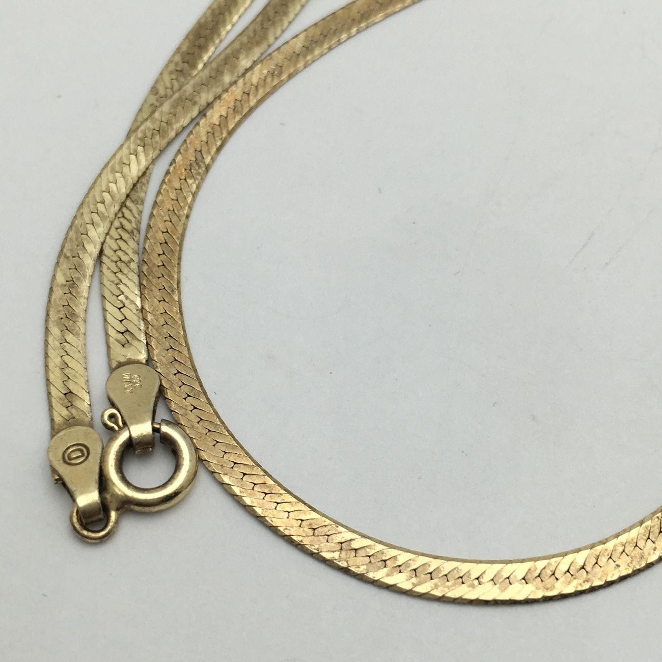 Sterling Silver Gold Tone Italian Necklace