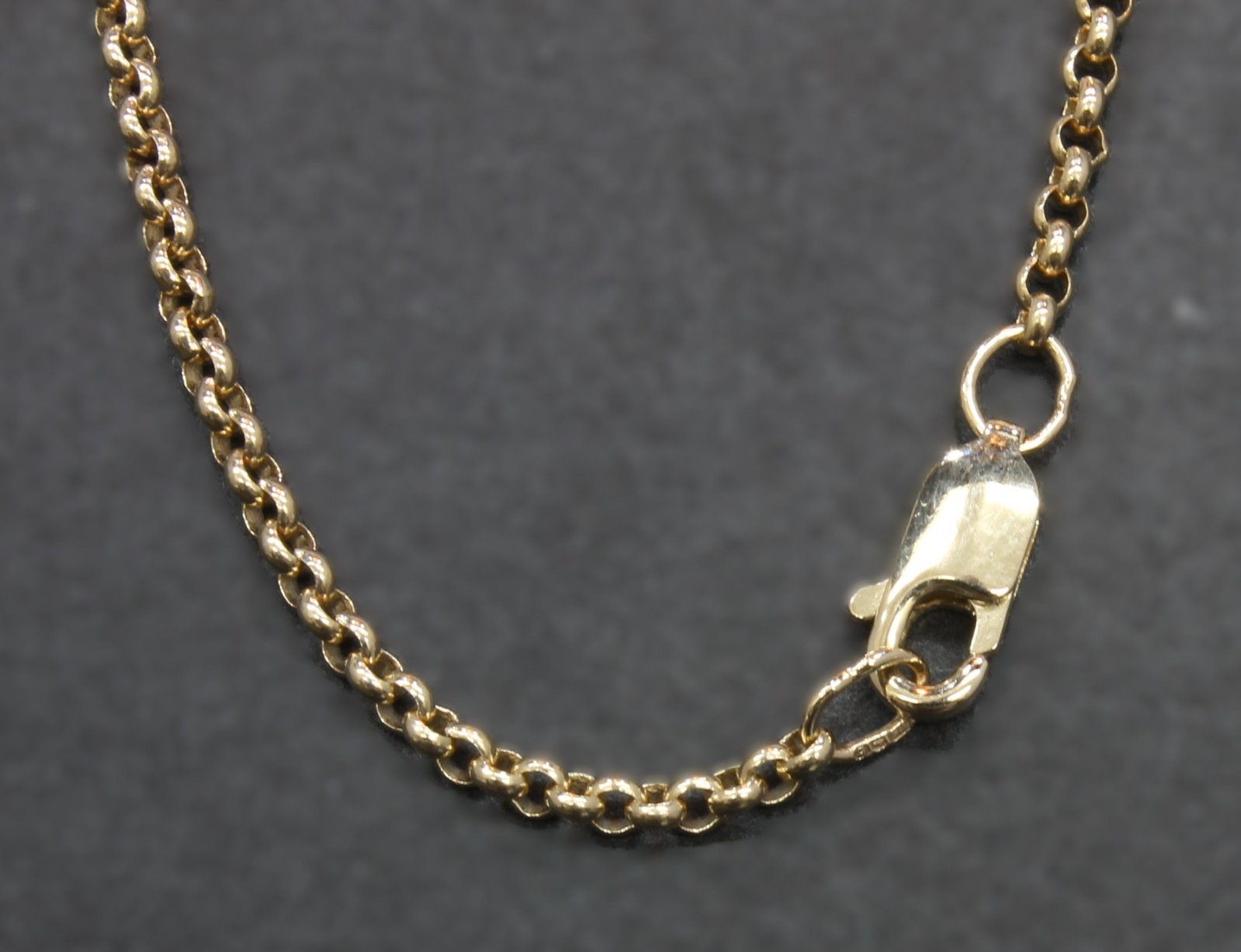 9 Carat Yellow Gold Solid Mini Belcher Necklet 26″ 7.7gm (80.26.247)