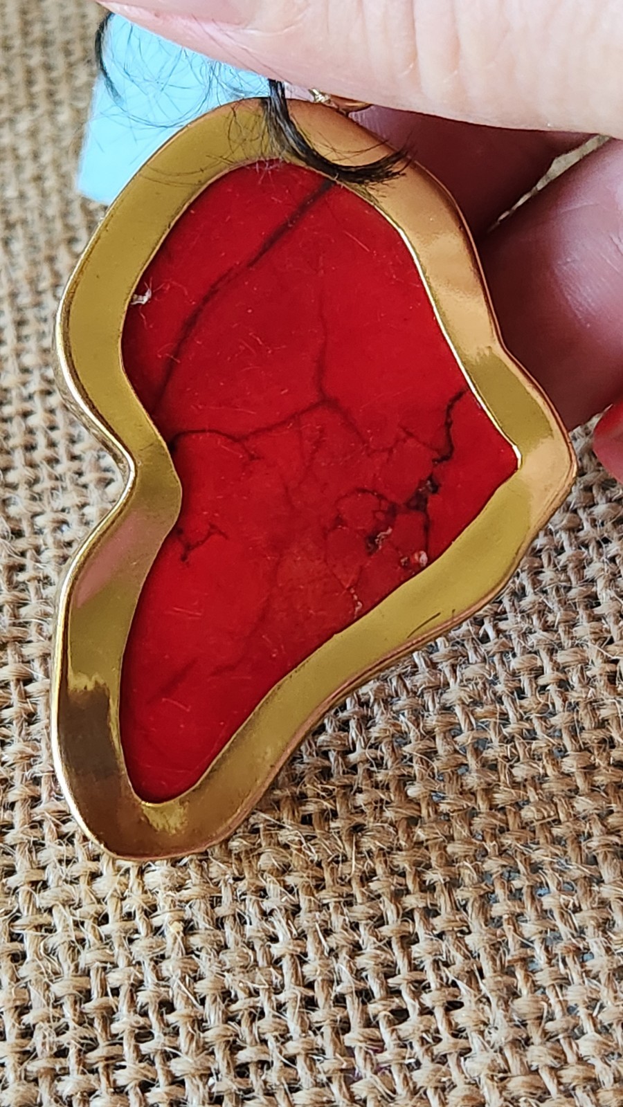 Charles Albert Coral Pendant Alchemia Metal Very Large Pendant 2.72″ X 1.46″