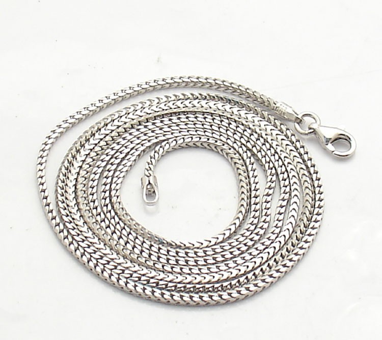 1.5mm Anti-Tarnish Solid Franco Chain Necklace Real 925 Sterling Silver ITALY