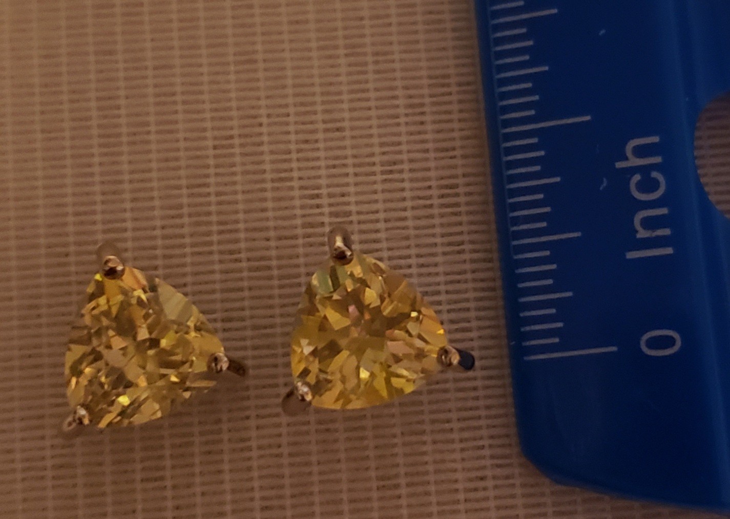 citrine pendant and matching citrine earrings and ring