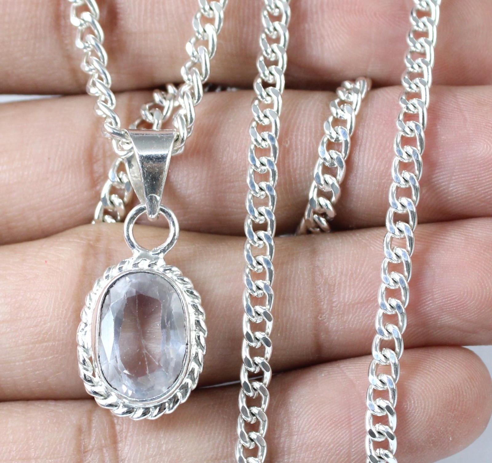 Russian Natural Phenakite 9.35 Ct Oval Gemstone Certified Pendant Free Shipping