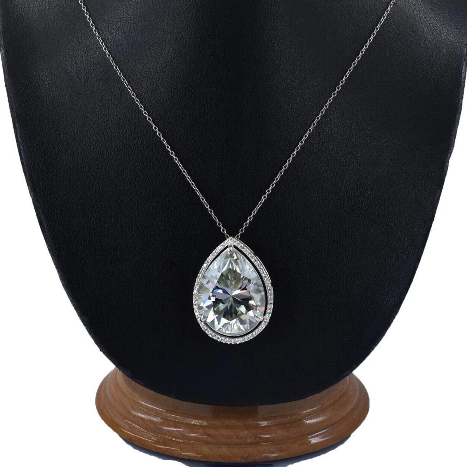 7.00 Cts. Pear Shape White Diamond Solitaire Women’s Pendant – Tariffs Free
