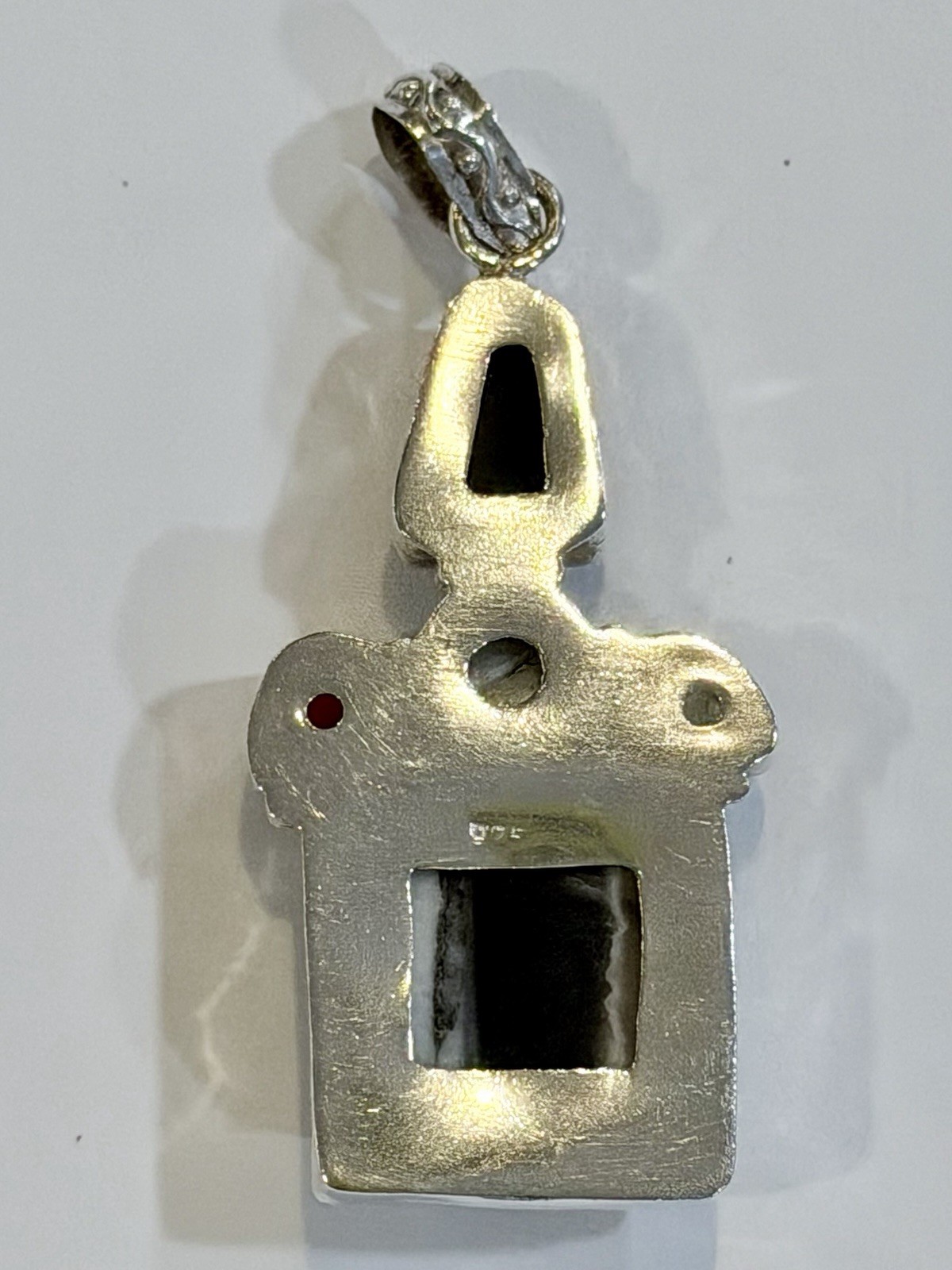 Unique Sterling Silver 925 Gemstone Pendant Agate Onyx Moonstone Pearl Carnelian
