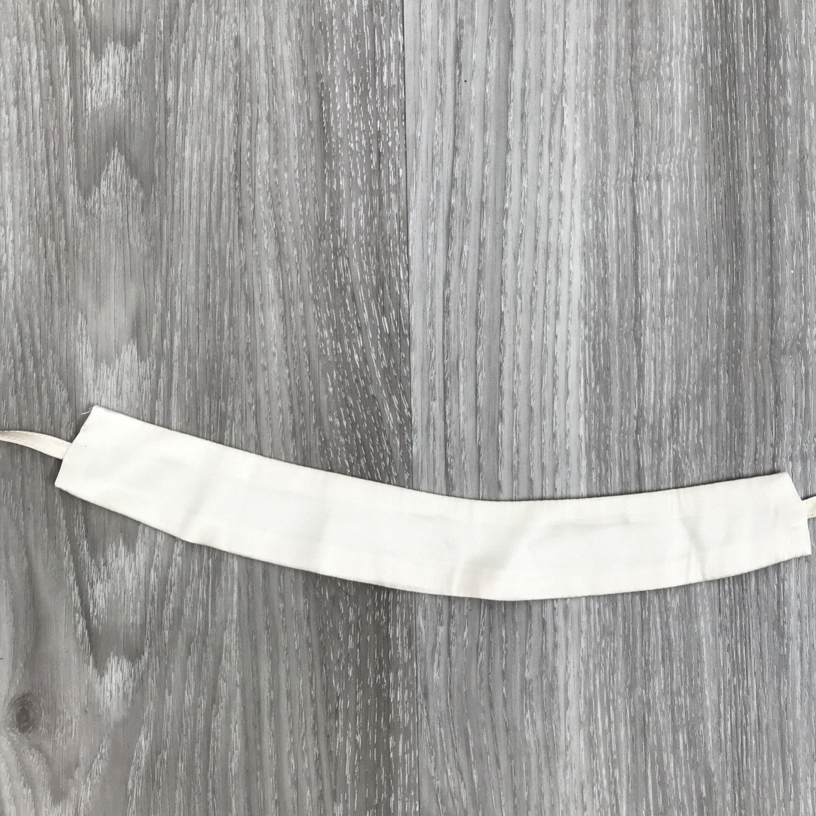 Chocker Ivory White Tie Satin Boho Glam Cocktail Tie Collar