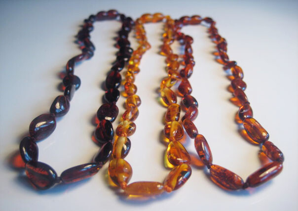 3 – Genuine Beautiful Baltic Amber Necklaces 21 in !!!