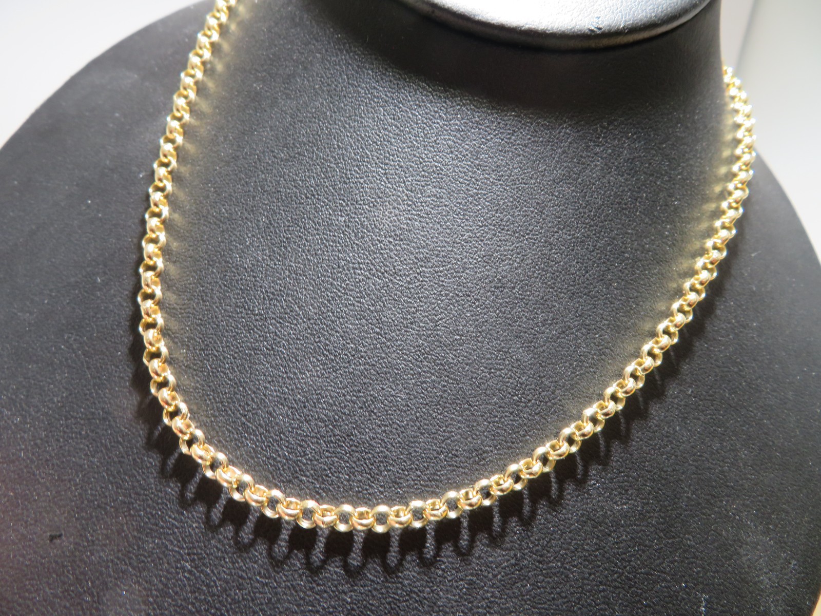 18K YG MILOR O LINK NECKLACE 19″ LONG 3.68 MM THICK 7.00 grams (AI-2646)
