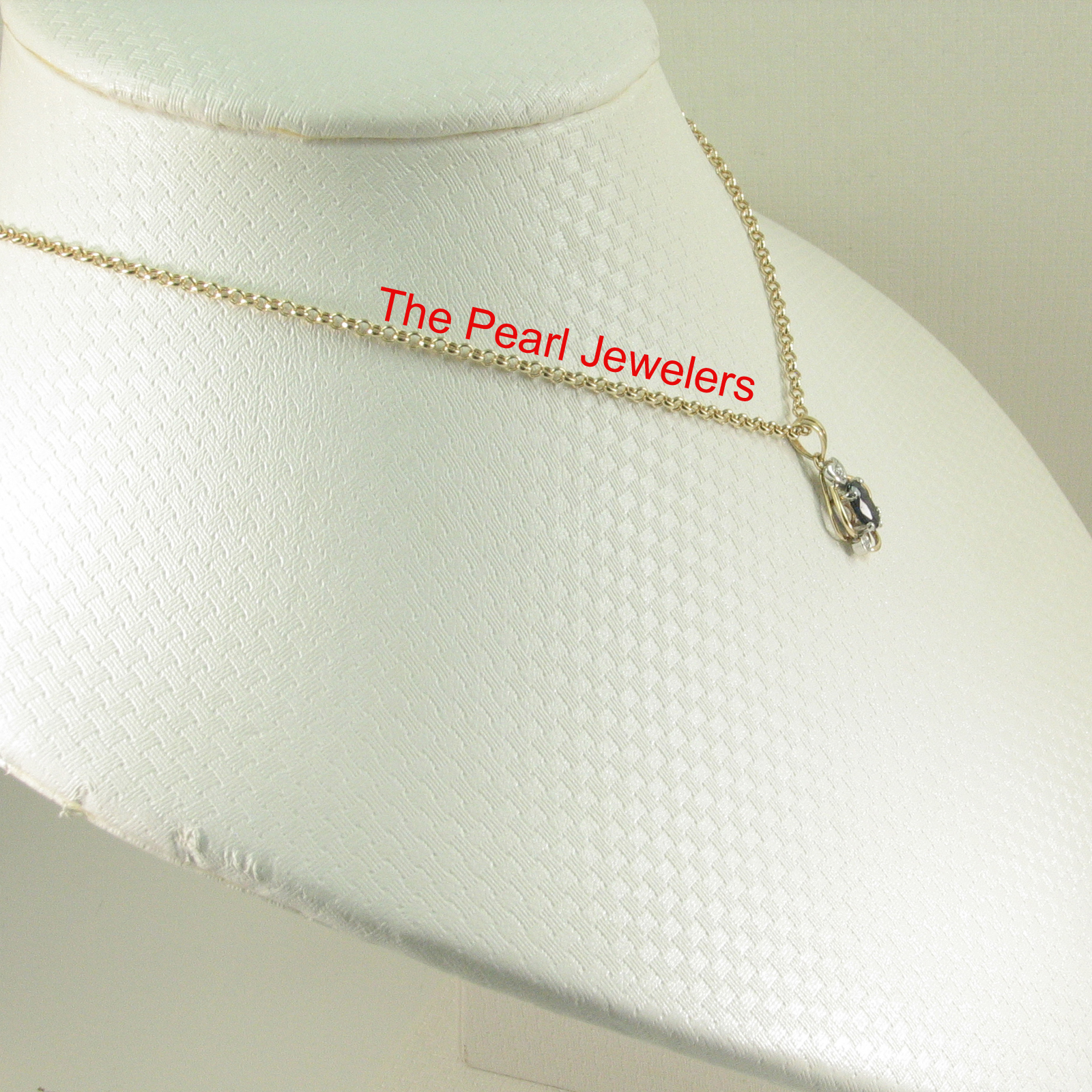 Genuine & Natural Blue Sapphire Diamonds Pendant In 14kt Yellow Solid Gold TPJ