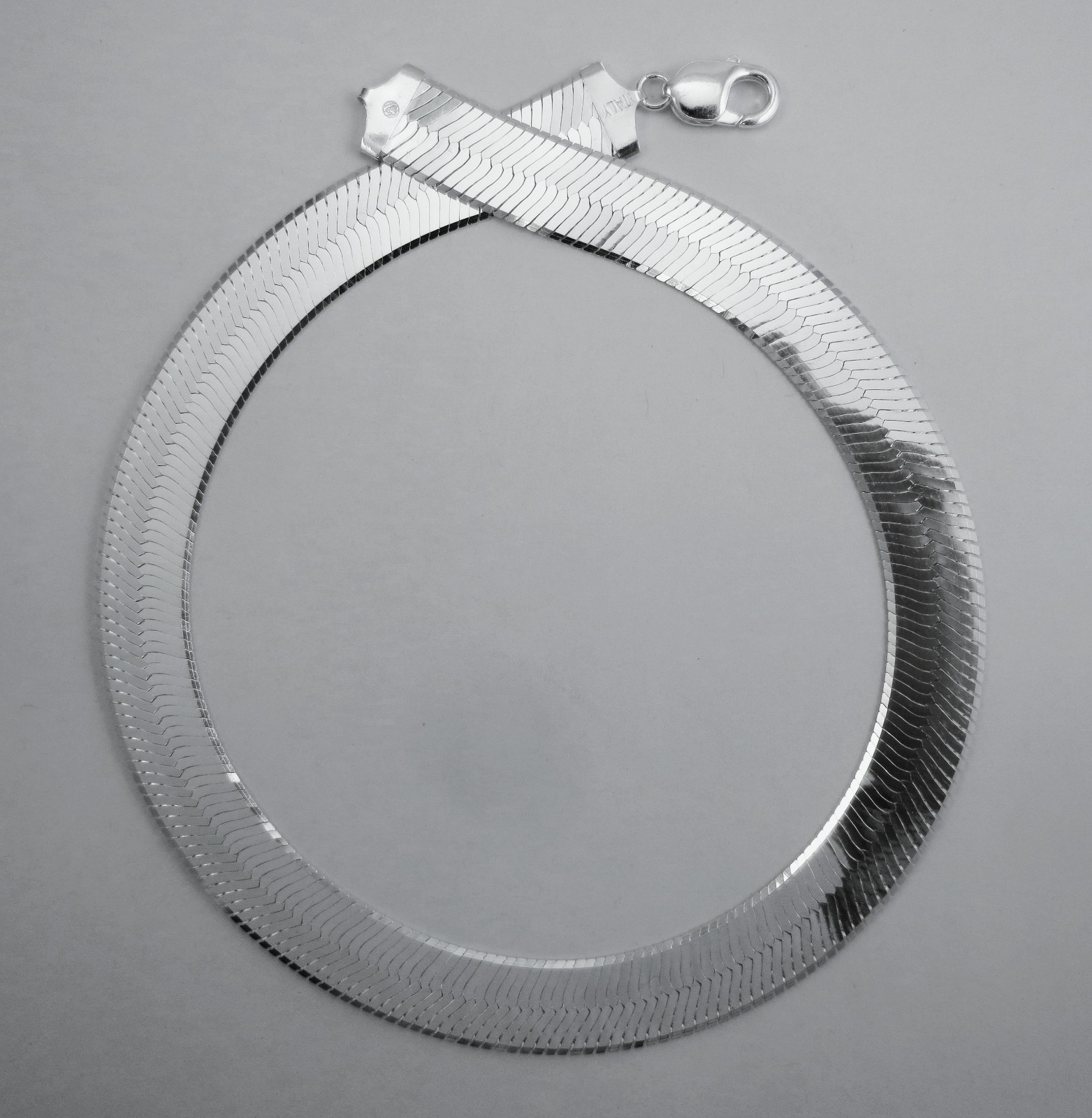 14.5mm Herringbone Chain, Italian 925 Sterling Silver 16,18,20,22,24,30 inch NEW
