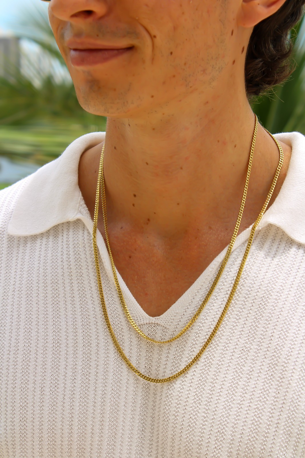 14k or 10k SOLID Gold Cuban Link 3mm Chain Necklace 16 18 22 24 26″ w/ Box Lock