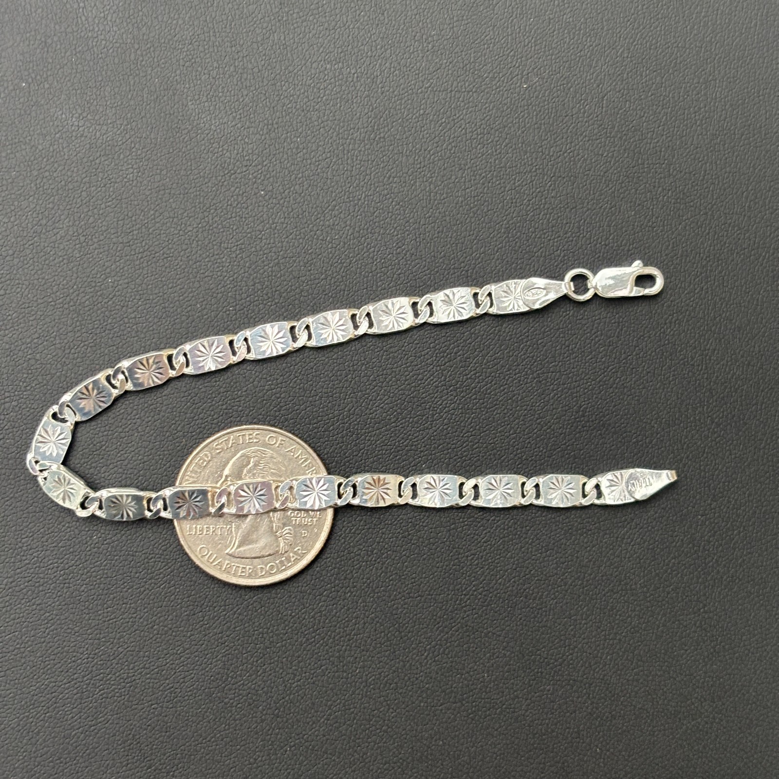 5mm Valentino Link Bracelet – Real Solid 925 Sterling Silver MADE IN ITALY