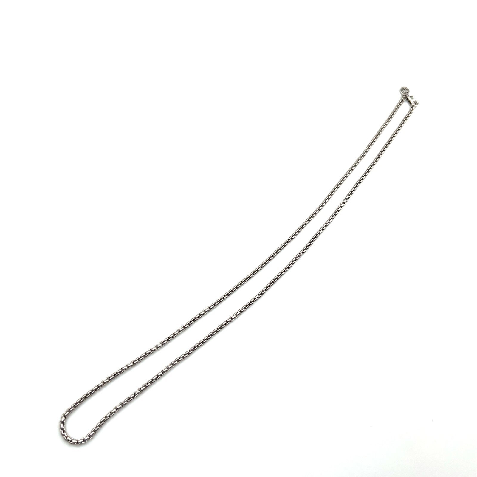 Effy Sterling Silver Box Chain Necklace 21in Broken Clasp – V017