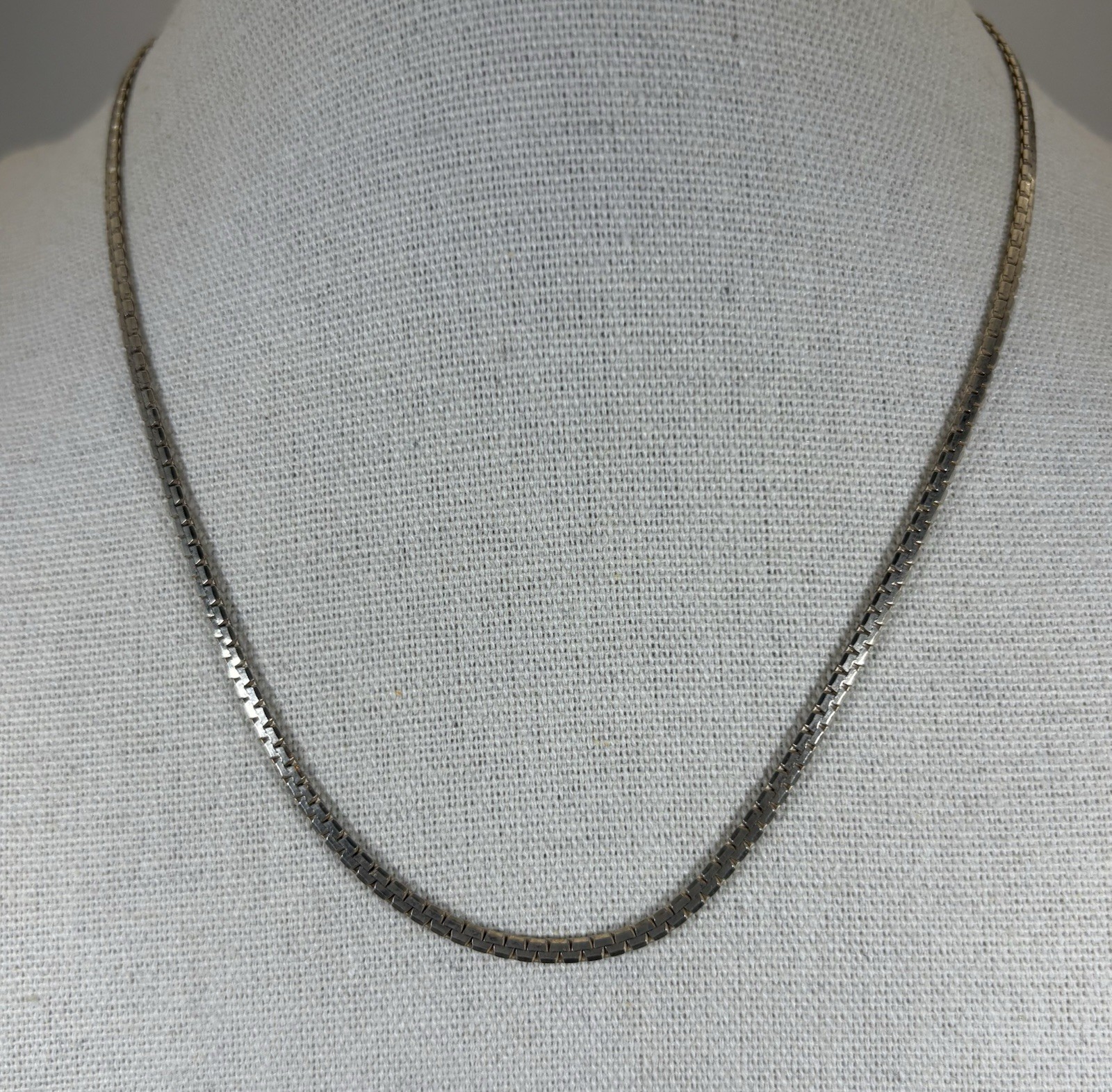 925 Sterling Silver Necklace, 6.2 Grams, Marked 925