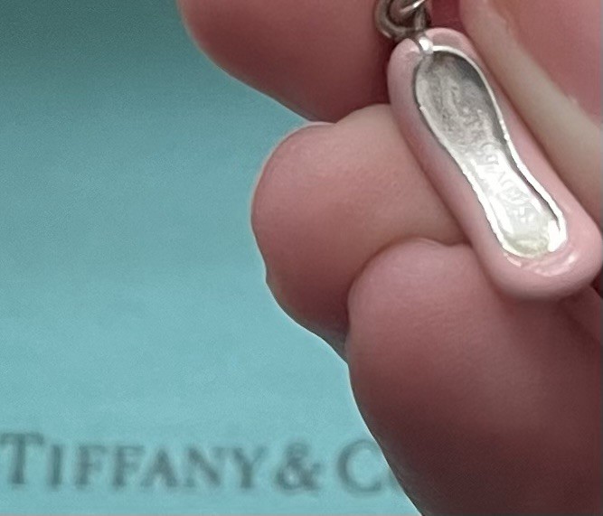Tiffany & Co. Pink Enamel Ballet Slipper Charm