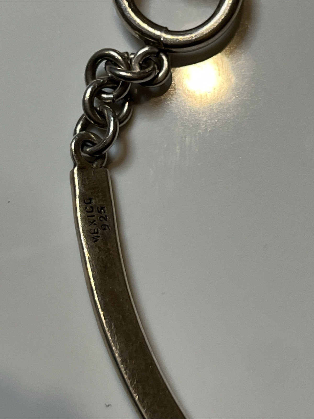 Sterling silver Mexican collar toggle necklace Mexico 15”