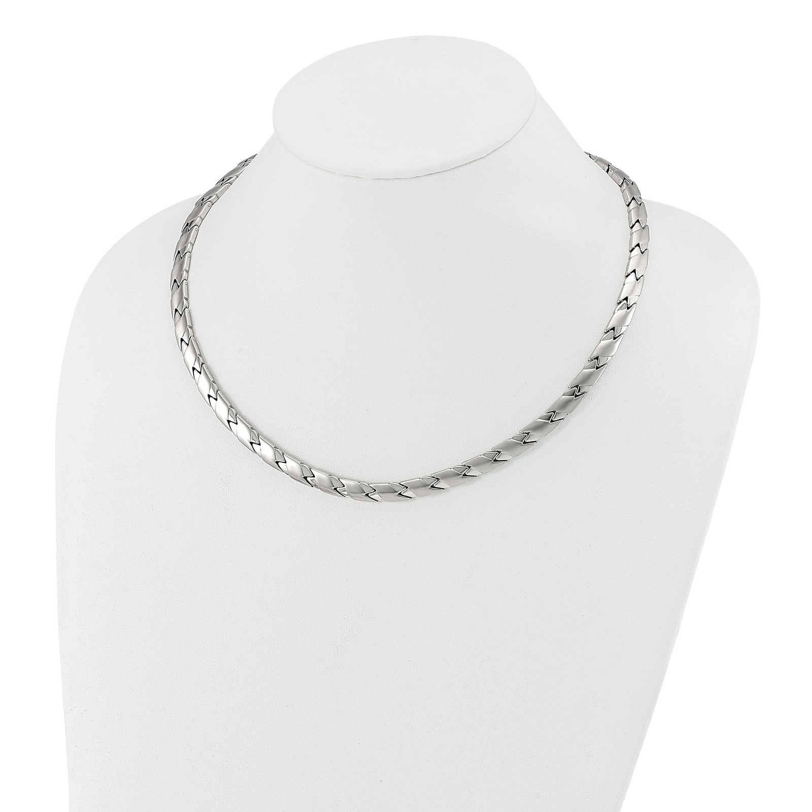 Stainless Steel 6.5-8mm Fancy Link Chain Necklace 19-20 Inch Mens Womens