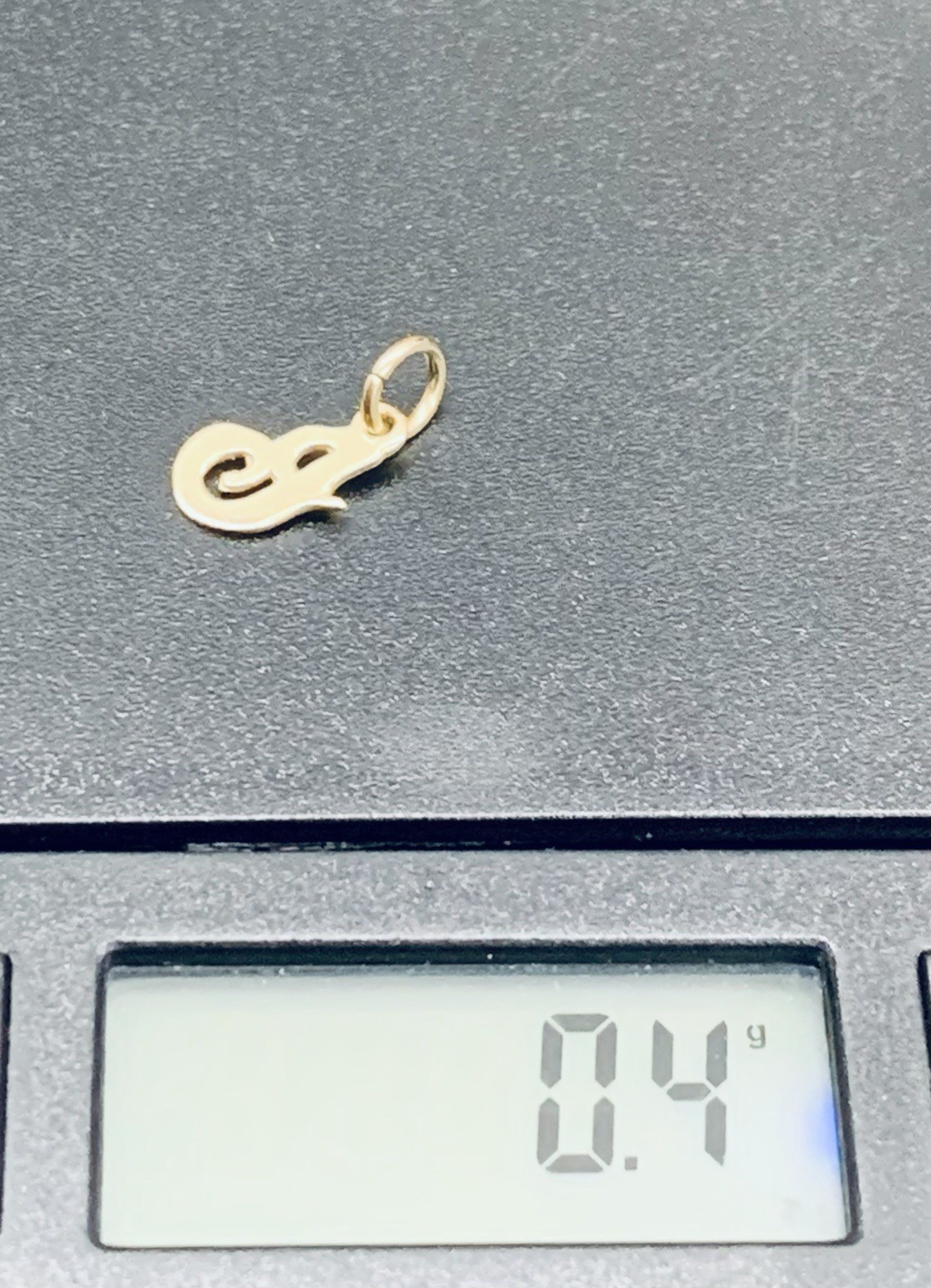14k Yellow Gold Letter J Initial Alphabet Pendant Charm
