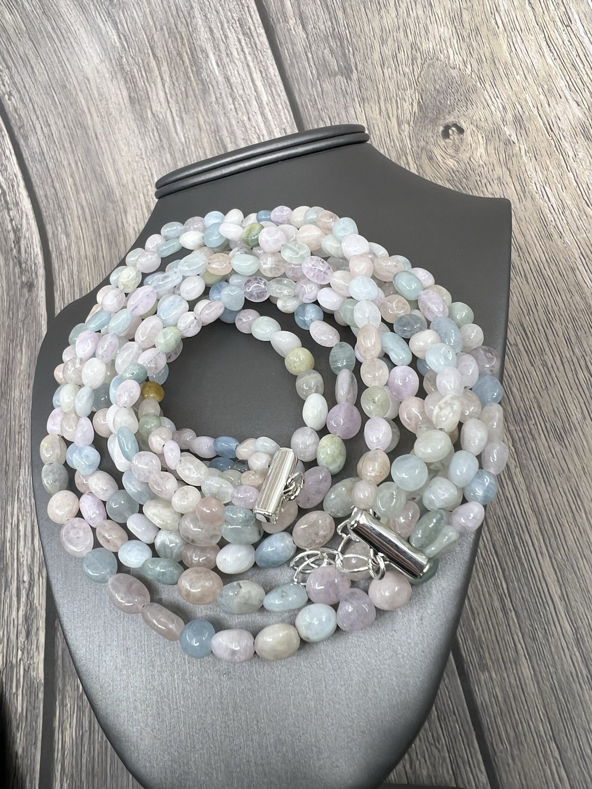 Jay King 5 Strand Multigem Necklace 18″ 925