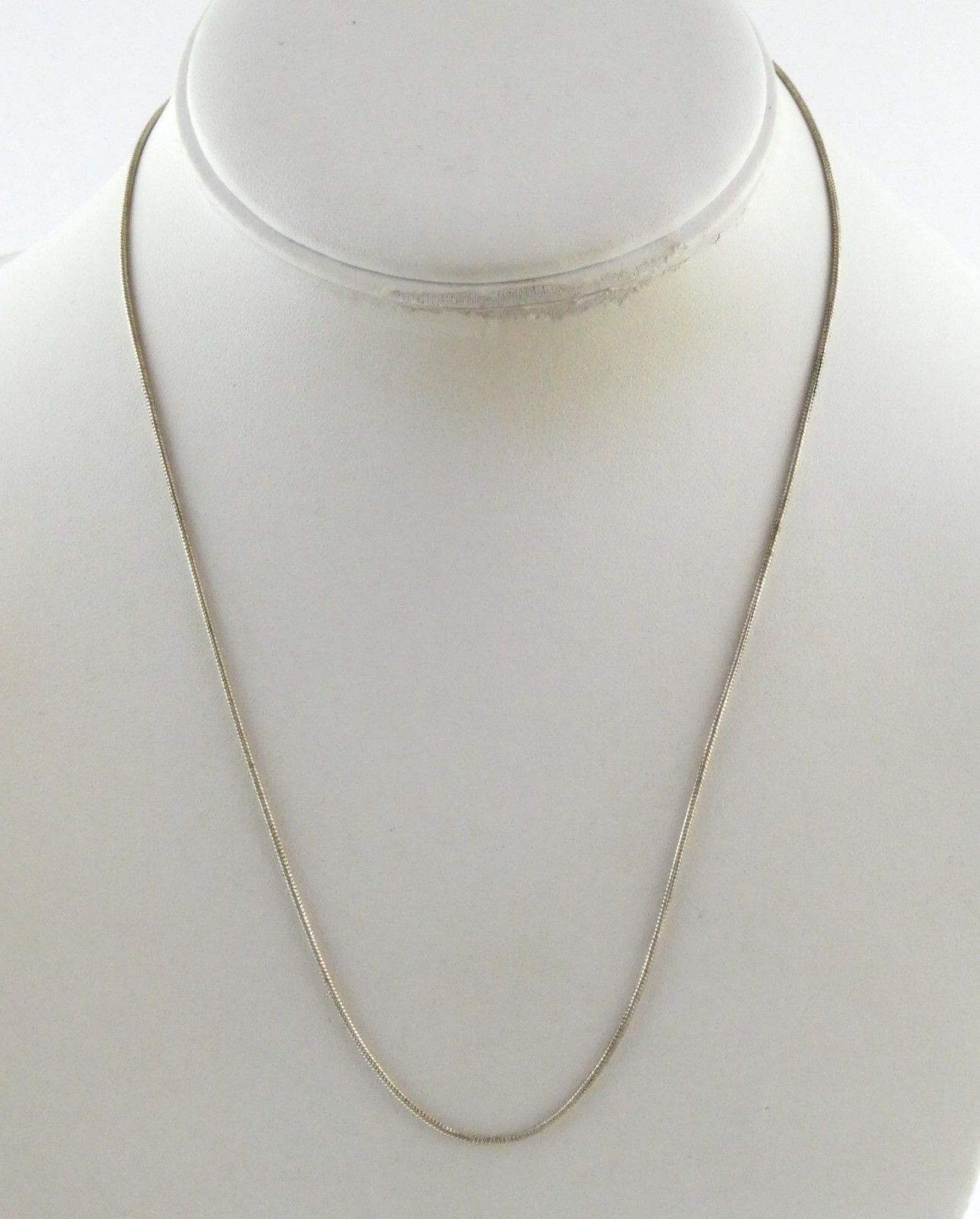 Sterling Silver Snake Chain Necklace 925 18 Inches Length 3.8g 1.1mm Thickness