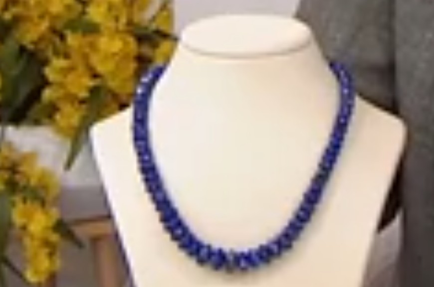 Jay King Sterling Silver Lapis Graduated Bead Necklace-!8 in-NWT-Orig. $189.75