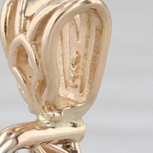 0.50ct Trillion Solitaire Pendant 14k Yellow Gold Small Drop