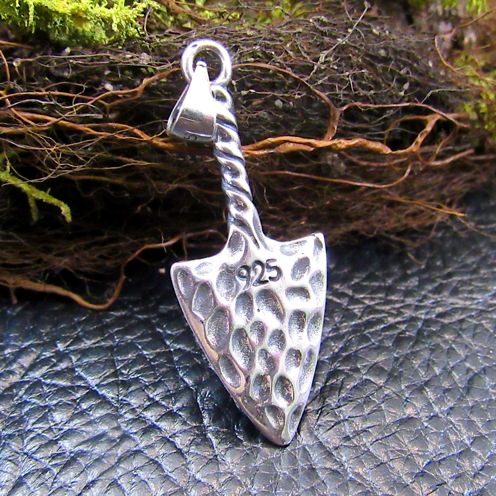 Solid 925 Sterling Silver Viking Valknut Thor Hammer Pendant Norse Rune Jewelry