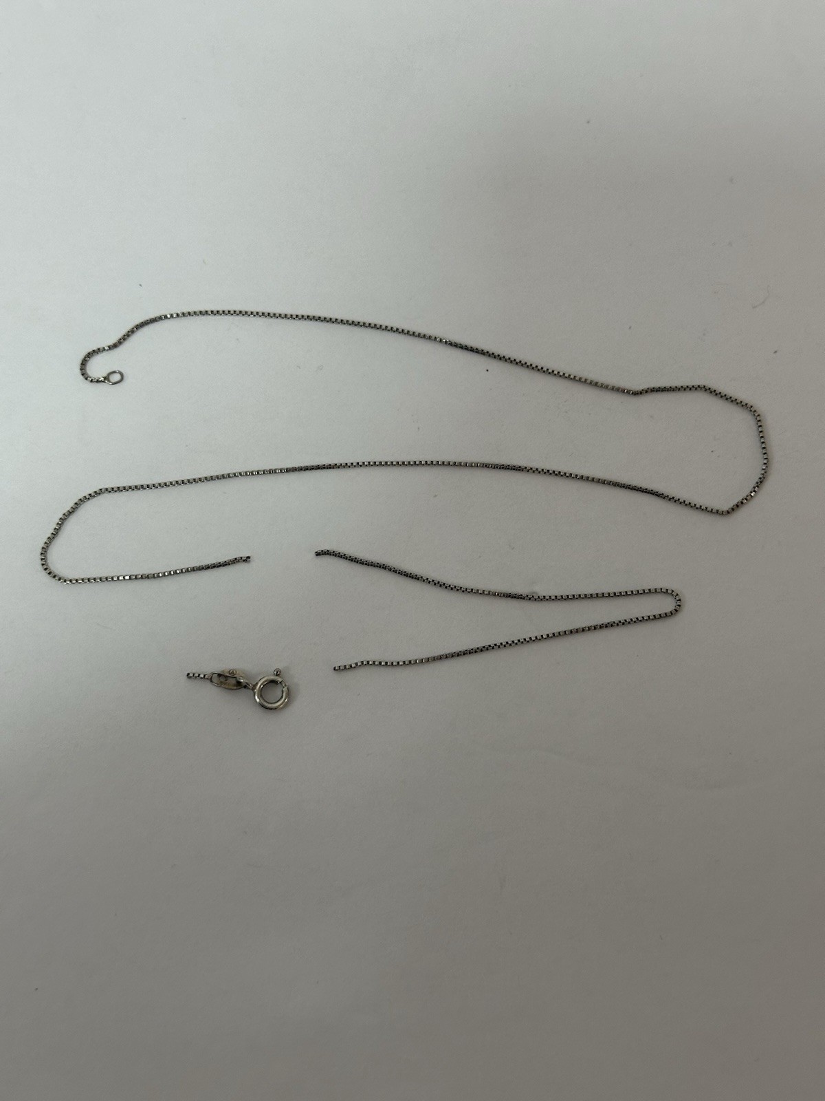 Classic Sterling Silver Box Chain Necklace