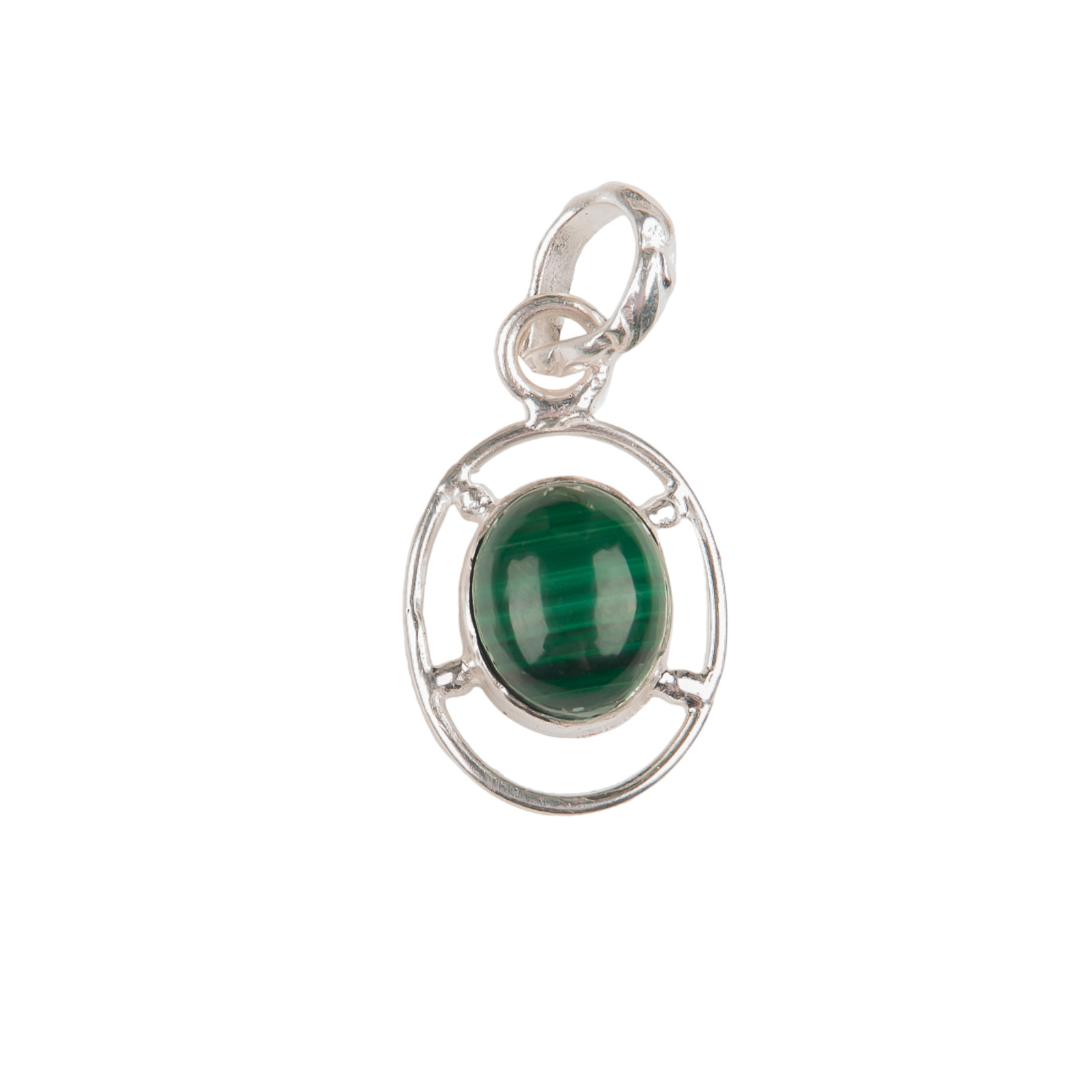 Malachite Gemstone 925 Sterling Silver Designer Pendent1.30″ Gift For Mother