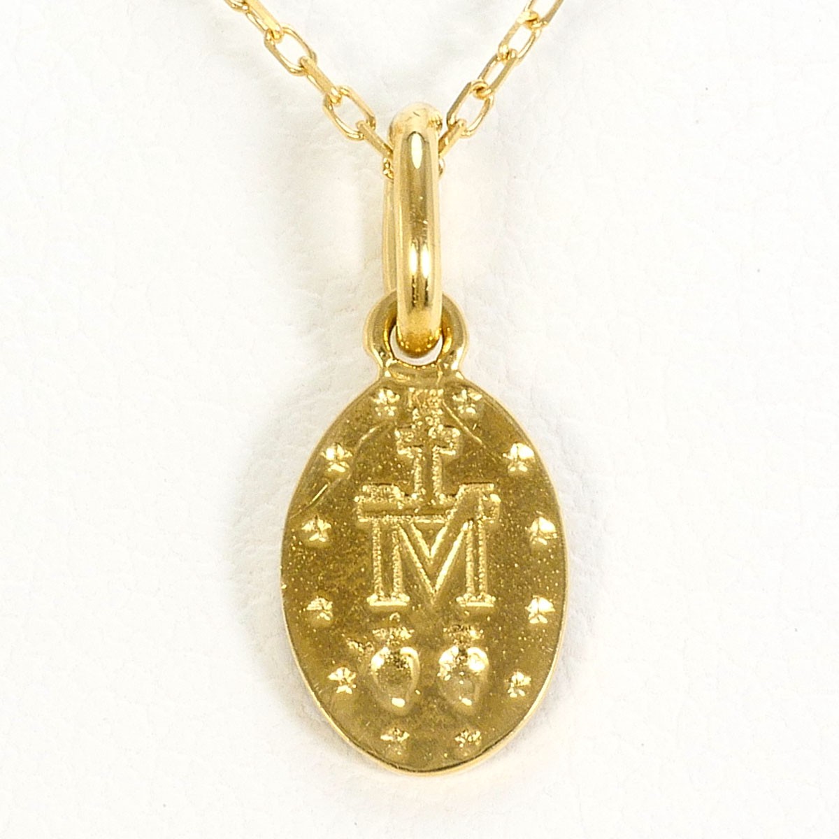K18 18k gold Necklace 1.5g 40cm Free shipping Used