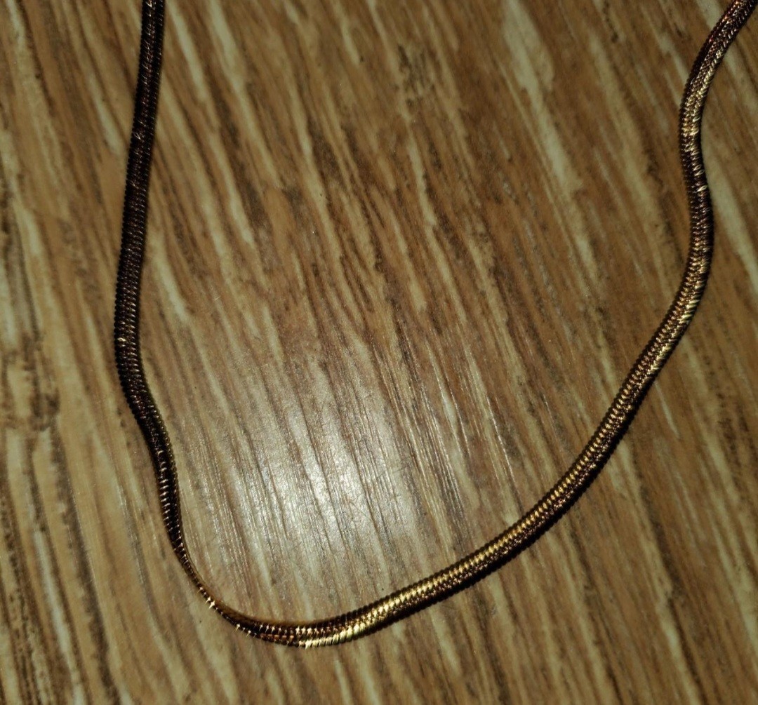 Imperium Yellow Gold Snake Chain Necklace No Stone Lobster Closure Metal Jewelry