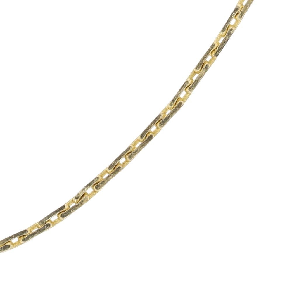 .6mm Elongated Cable Link Chain 16.25″ Necklace 14k Yellow Gold 1.40 Grams