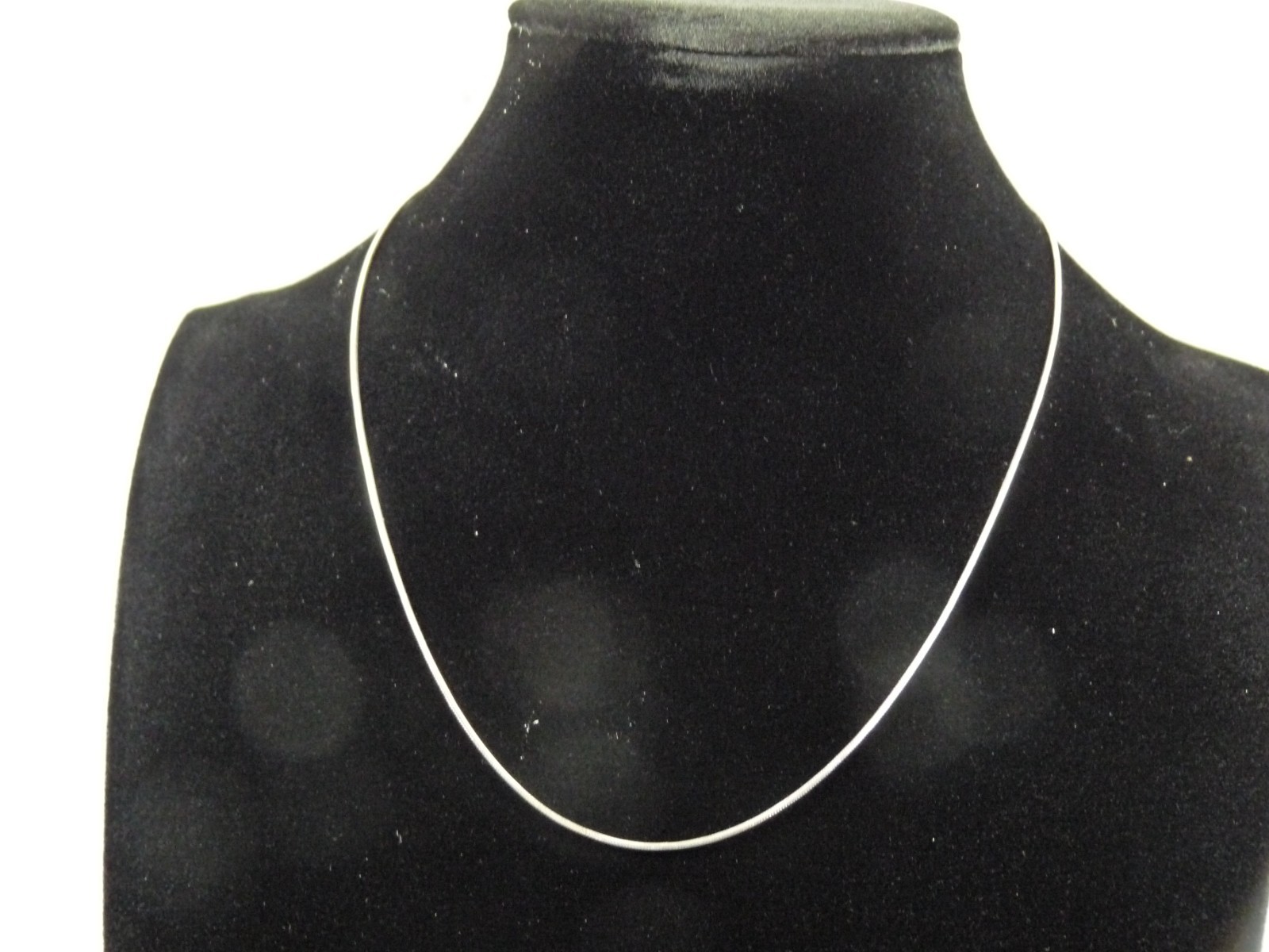 Sterling Silver 925 Box Chain 1mm Necklace 14″ Delicate Perfect Pendant Size
