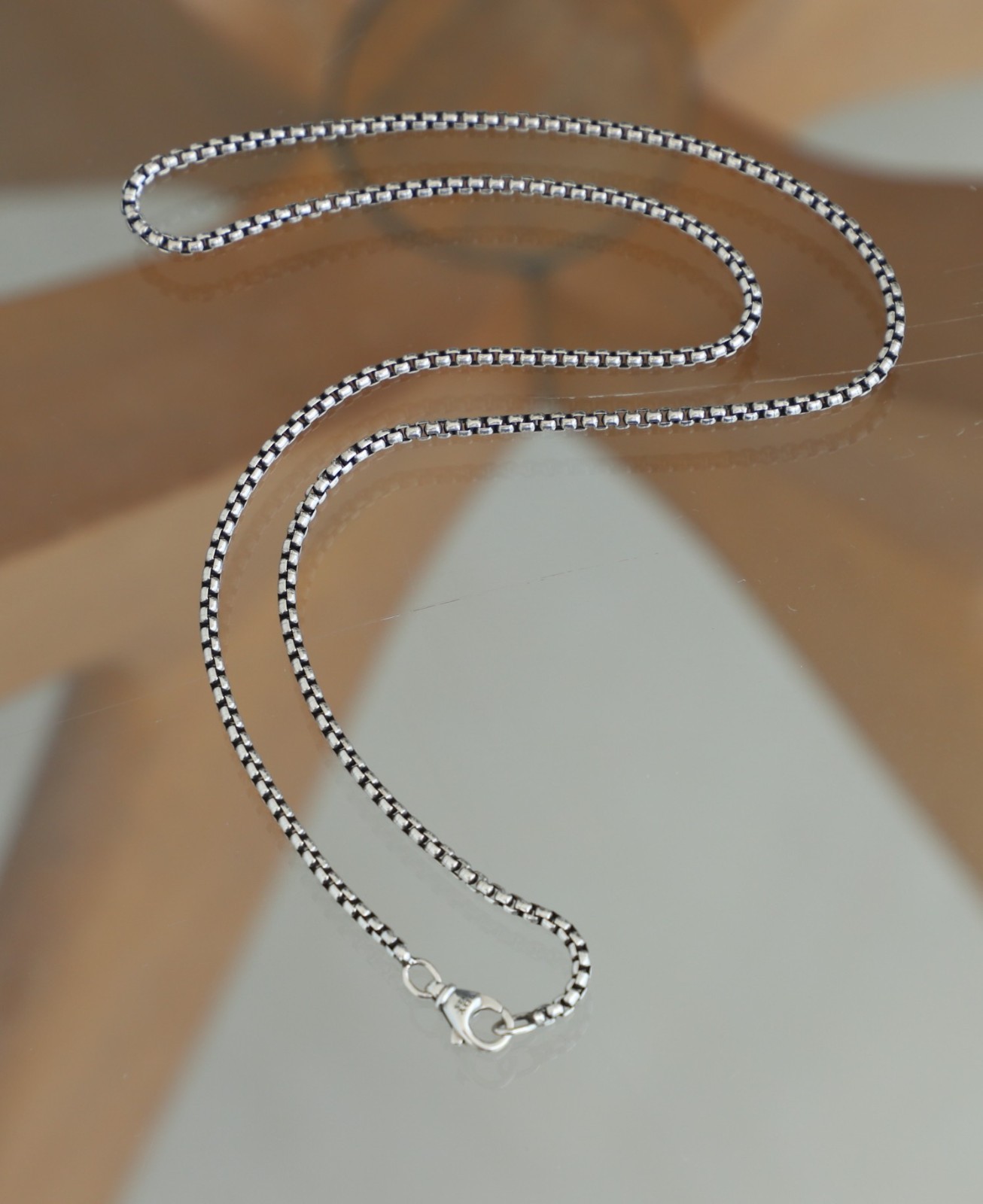 Men’s David Yurman 2.7mm Sterling Silver 22 in Box Chain Necklace