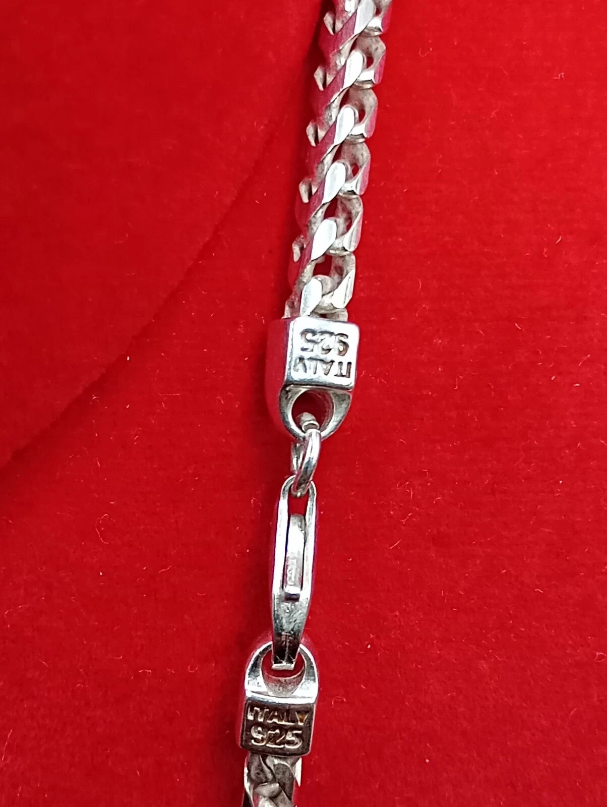 Silver Sterling Necklace 45gr Hallmarked 925 Made Italy Accessories Unisex Adult