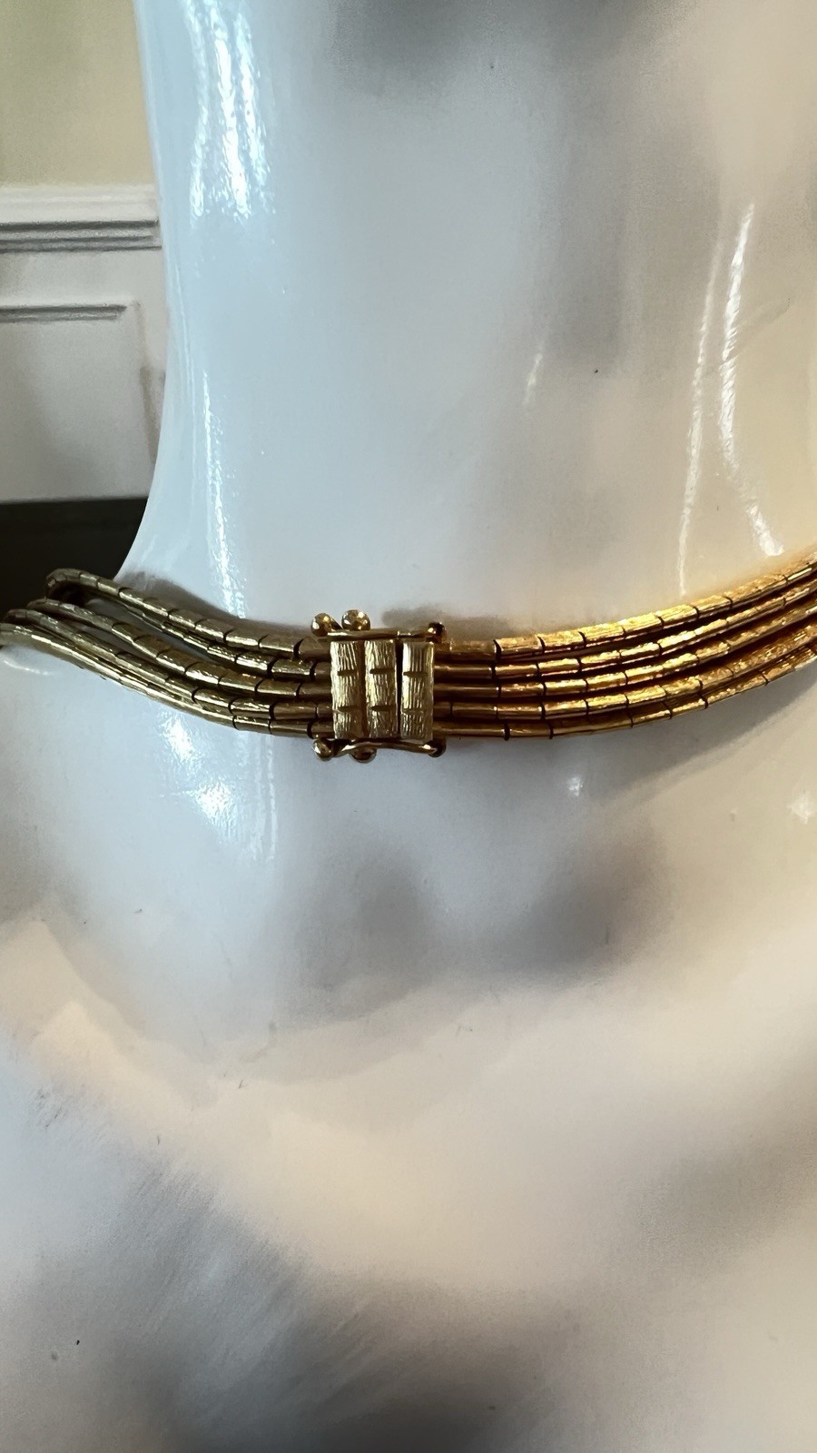 Vicenza SET Italy 18K Gold Multi Strand Necklace & Bracelet. Heavy Luxury Estate
