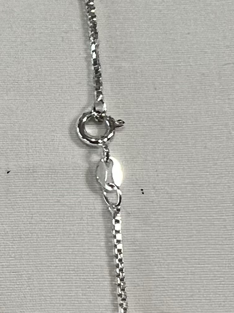 16” Sterling Silver Box Chain Necklace Bell Silver Works Milano Silver New