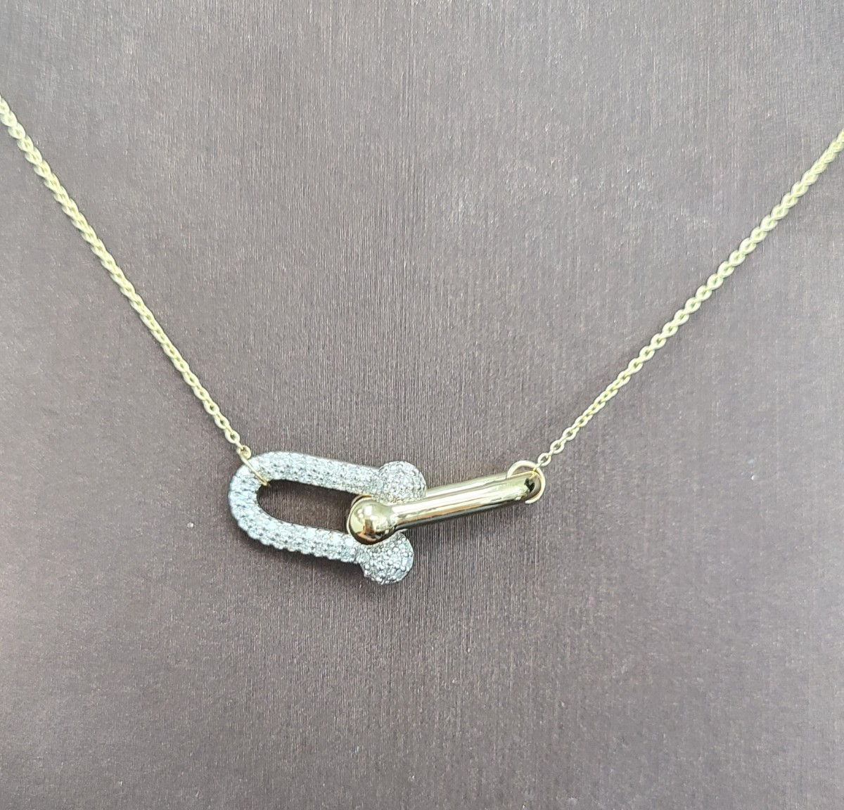 Deal! 0.40CT Natural Diamonds Pendant Necklace 14K Yellow Gold with Chain 17″