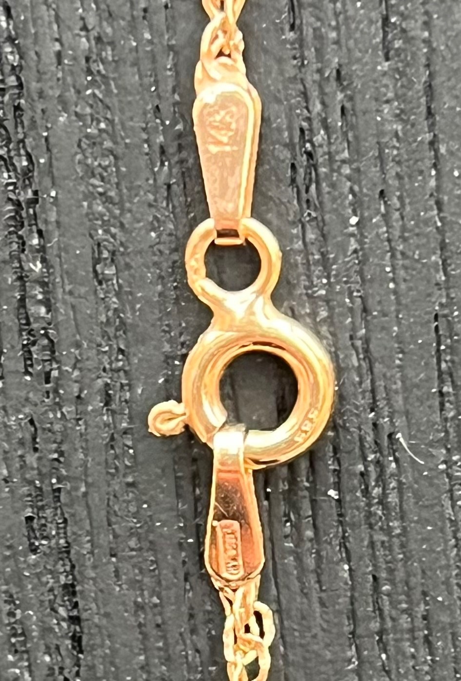 24″ 14k Rose Gold Chain 3.07GRAMS! Singapore with spiral stations Italy, Quality