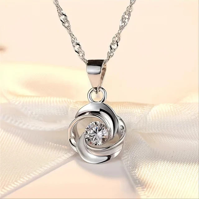 1.60Ct Round Cut Lab Created Diamond Women’s Gift Pendant 14k White Gold Plated