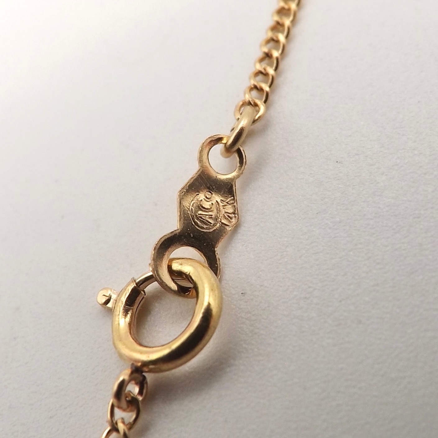 14k Gold Akoya Pearl Solitaire Pendant Necklace June Birthstone 18in 7mm