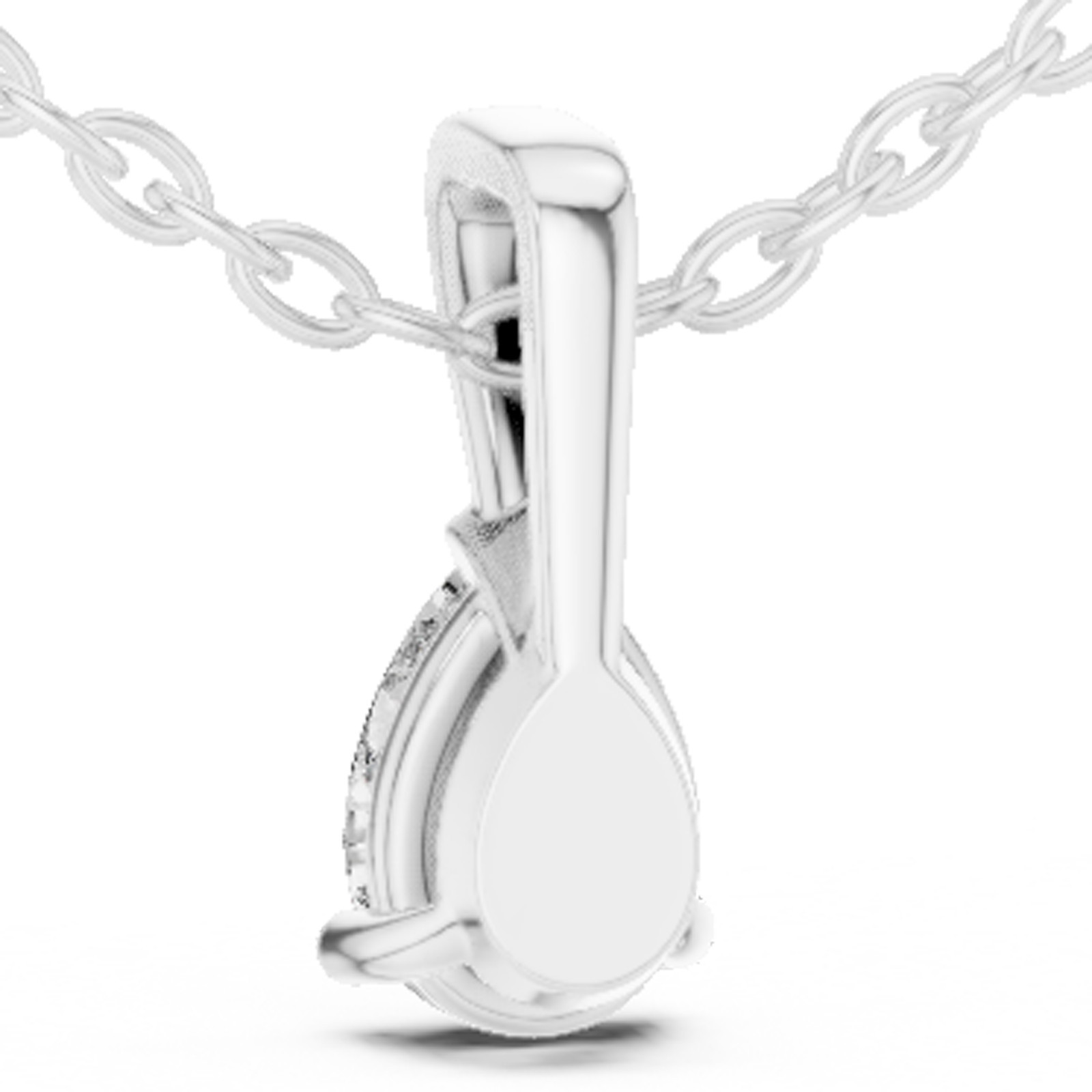 Certified VVS1 Lab Grown Diamond Women Infinity Promise Pendant 14K Gold Over