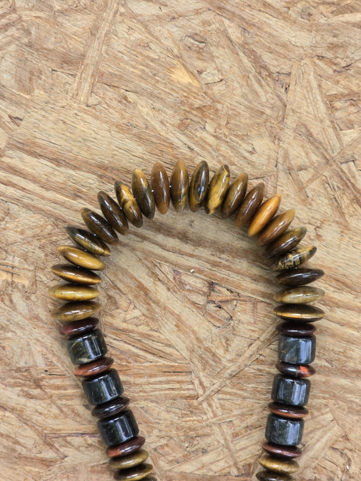 Jay King DTR Tiger Eye Gemstone Necklace Graduated….copper Clasp